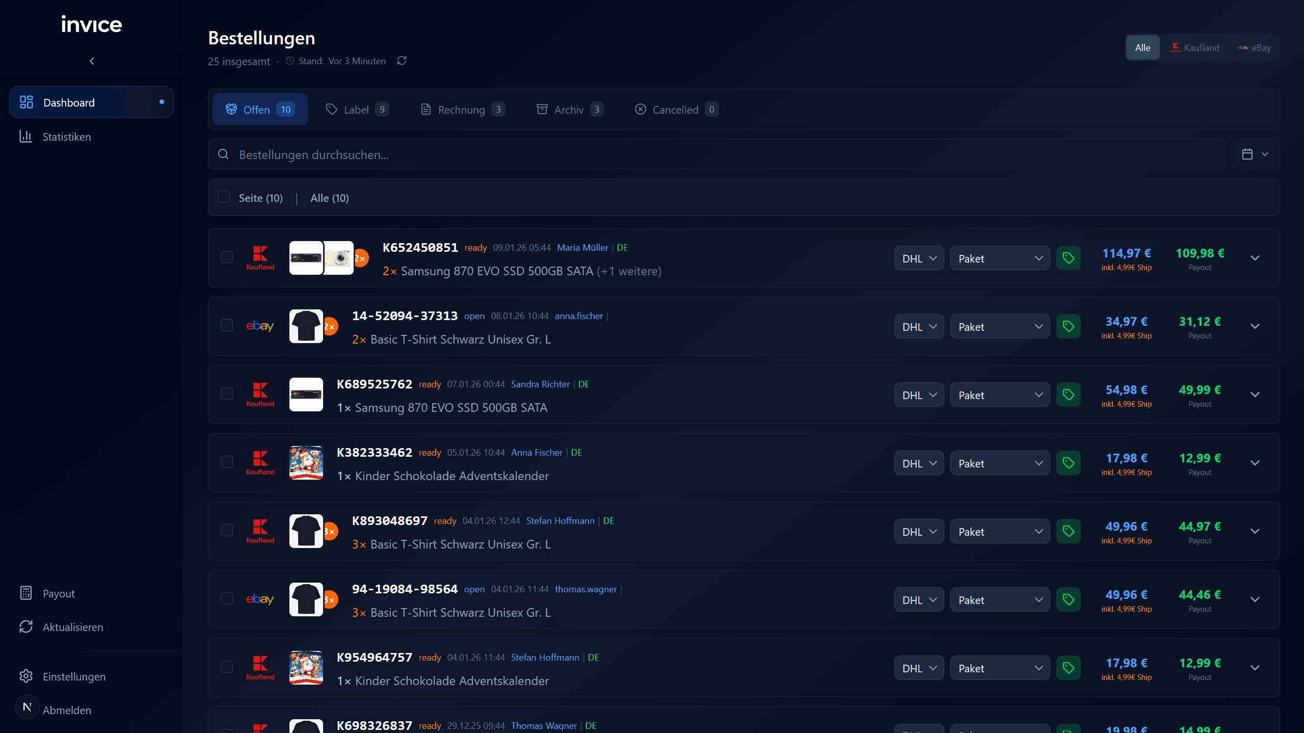 invice Dashboard