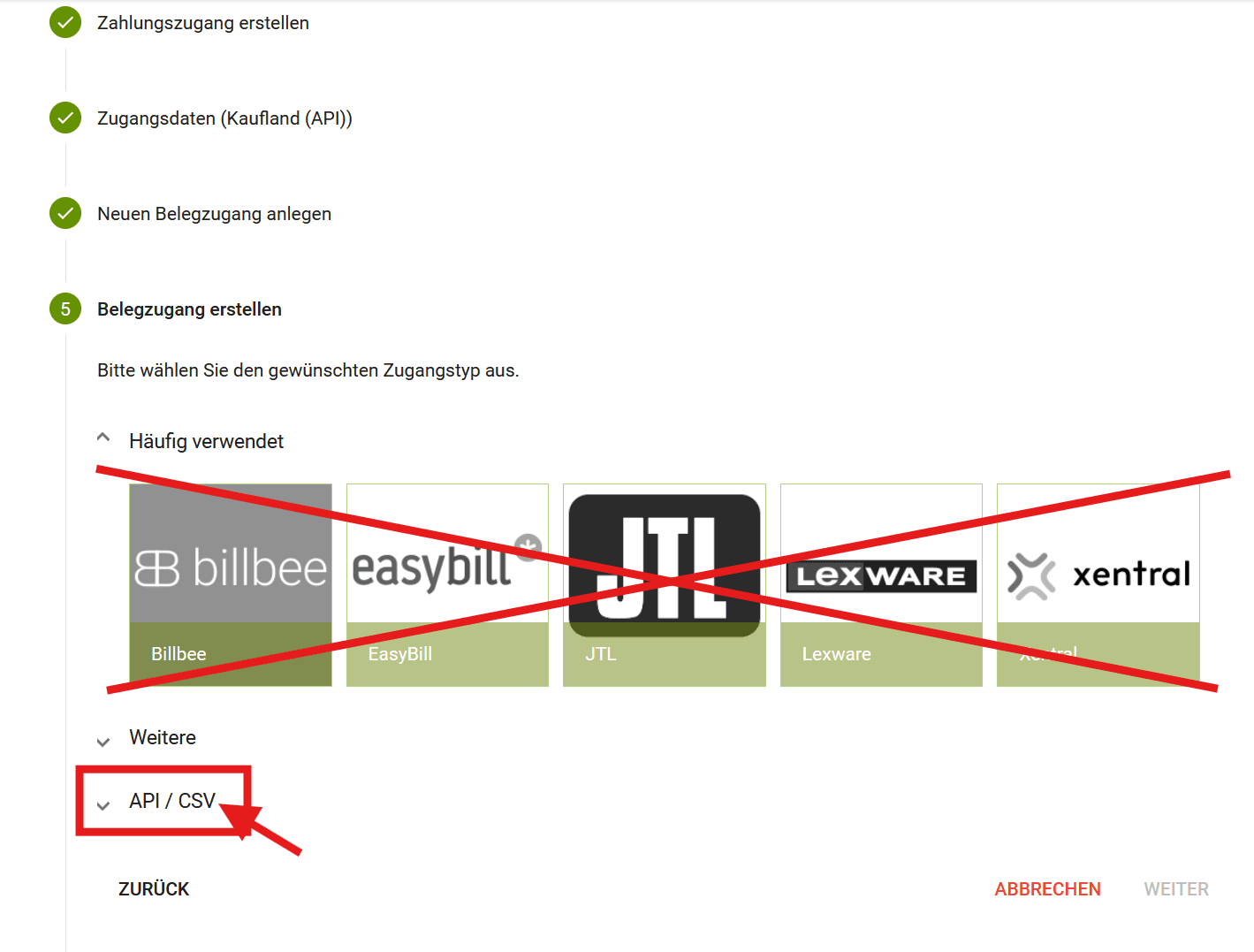 PayJoe - Übersichtsseite mit allen Zugangsdaten